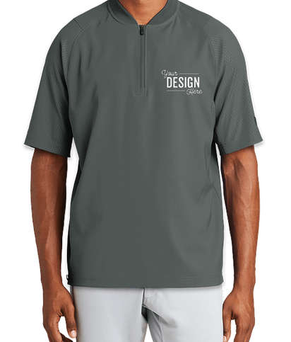 New Era Cage Baseball Short Sleeve Jacket - Graphite