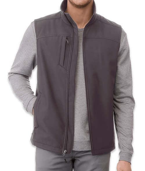 Elevate Stinson Stretch Soft Shell Vest in Grey Storm