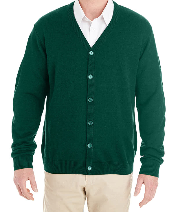 Harriton Pilbloc V-Neck Button-Up Cardigan