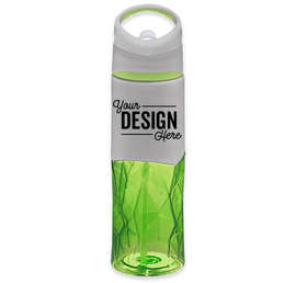 28 oz. Geometric Tritan™ Water Bottle - Color: Lime