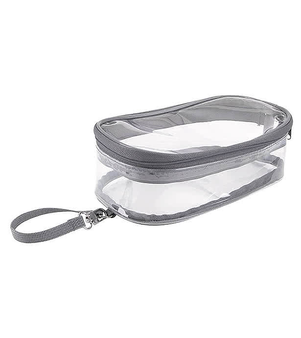 Clear Recycled TPU Hanging Accessory Pouch