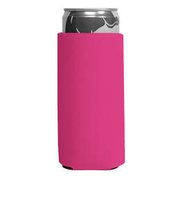 Foldable Slim Can Cooler - Color: Magenta