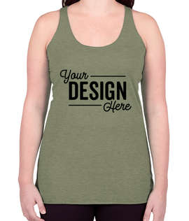Bella + Canvas Women's Tri-Blend Racerback Tank - Color: Olive Tri-Blend