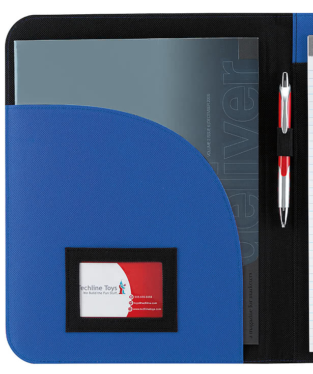 Full Color Non-Woven Curve Padfolio