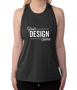 Sport-Tek Women's Endeavor Performance Tank - Color: Black Heather / Black