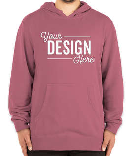 Independent Trading Pigment Dyed Pullover Hoodie - Color: Pigment Maroon