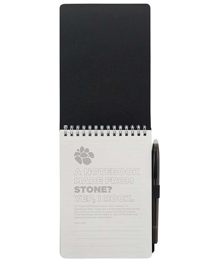 Mineral Stone Field Reporter Hard Cover Spiral Notebook with Pen