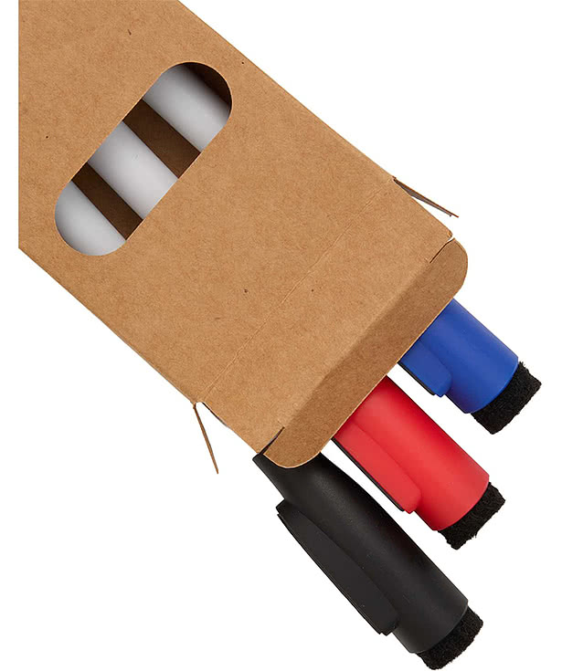 3-Piece Recycled Dry Erase Marker Set
