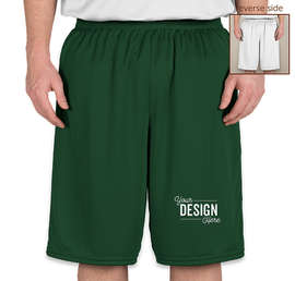 High Five Competition Reversible Basketball Shorts - Color: Forest / White
