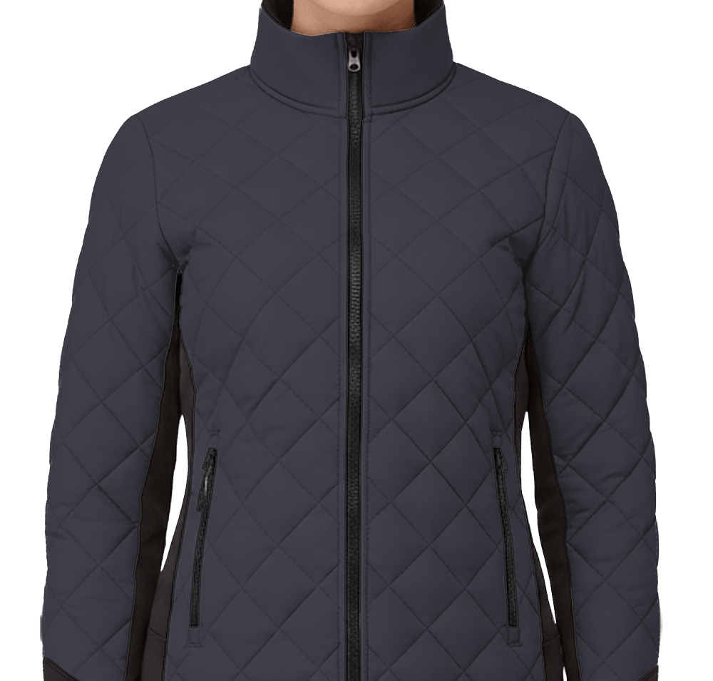 Elevate Women's Rougemont Diamond Quilted Insulated Puffer Jacket-default