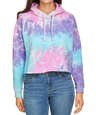 Tie-Dye Women's Cropped Pullover Hoodie