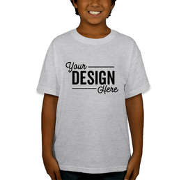 Canada - Gildan Youth DryBlend 50/50 T-shirt - Color: Ash