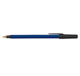 BIC Antimicrobial Round Stic Pen (black ink) - Color: Navy / Black