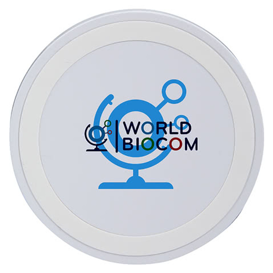 Full Color Quake 2.0 15W Wireless Charging Pad in White