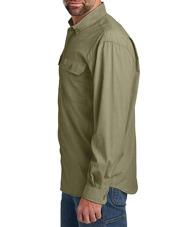 Carhartt Force Solid Long Sleeve Work Shirt - Printed