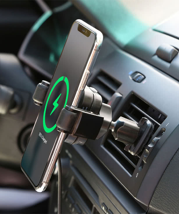 Full Color AirHug Wireless Charging Car Phone Dock