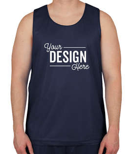 Sport-Tek Mesh Reversible Tank - Color: True Navy / White