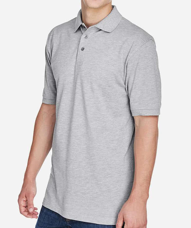 Harriton Easy Blend Pique Polo - Embroidered