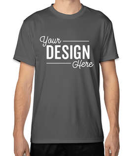 Bayside USA-Made Performance Shirt - Color: Charcoal