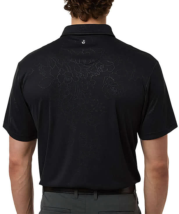 Swannies Ehrman Recycled Floral Pattern Performance Polo - Printed