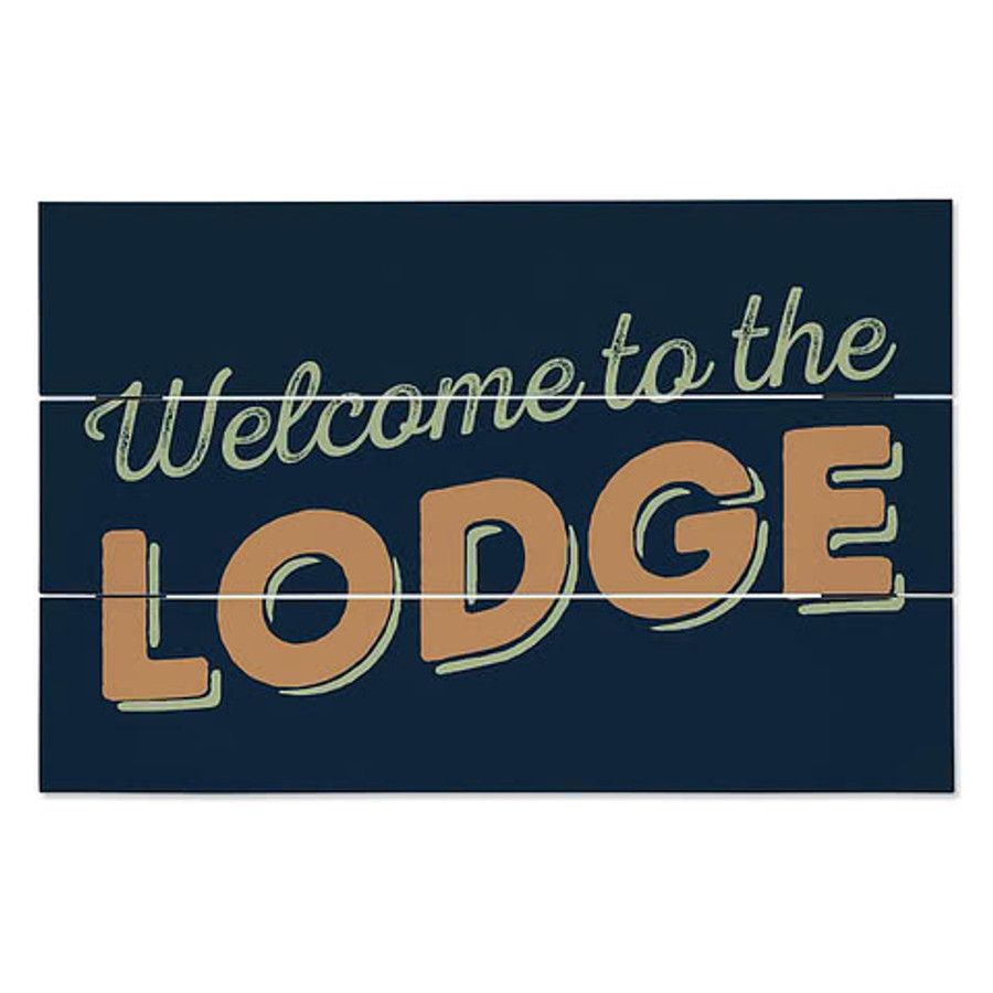 Full Color 11" x 17" Slatted Wood Wall Print in White