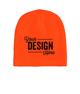 Bayside USA-Made Beanie - Color: Orange