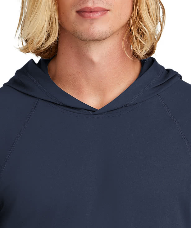 New Era Power Hooded Long Sleeve Performance Shirt