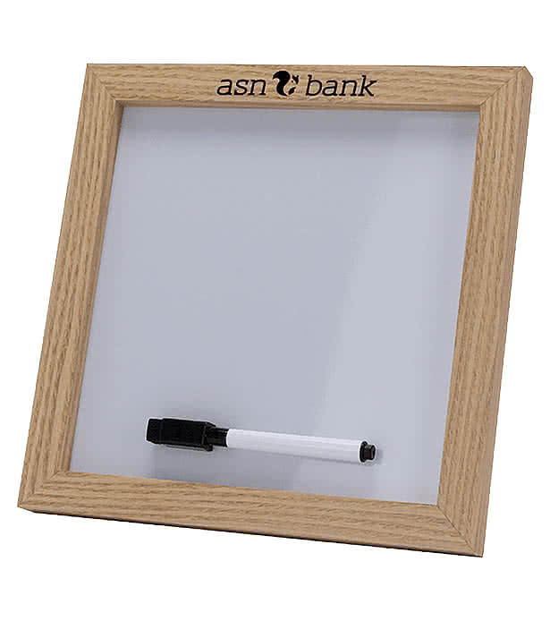 Magnetic Letter White Board with Wood Frame