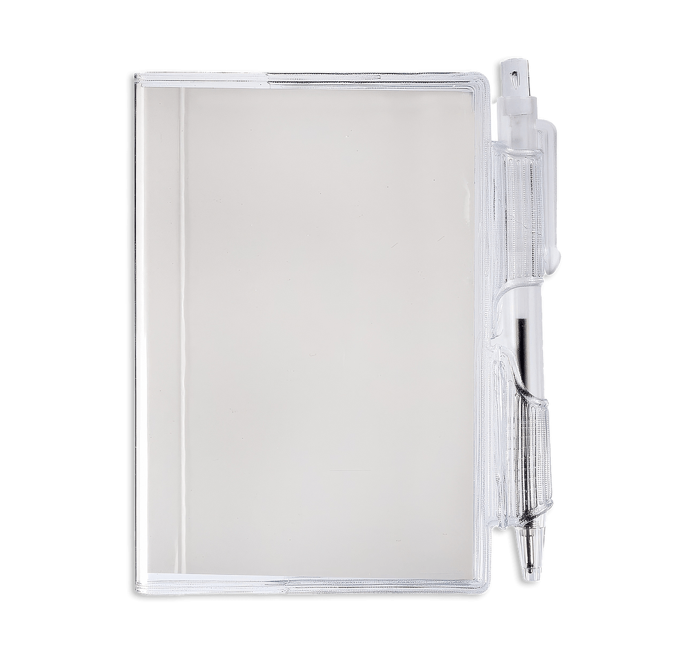 Clear-View Jotter Soft Cover Notebook with Pen-default