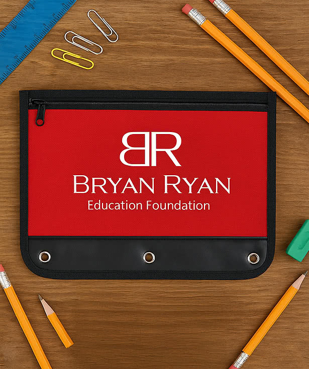 Zippered 3-Ring Pencil Case