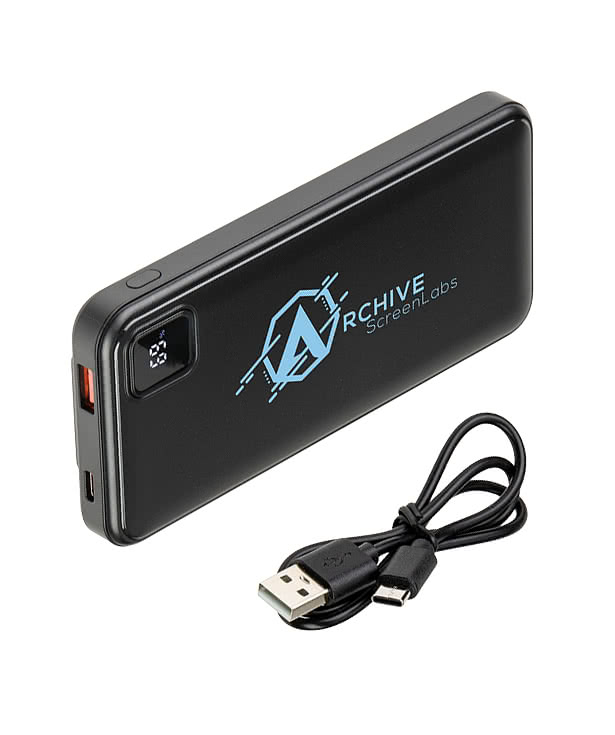Marquis 10,000 mAh 20W PD Portable Power Bank with Built-In Cables