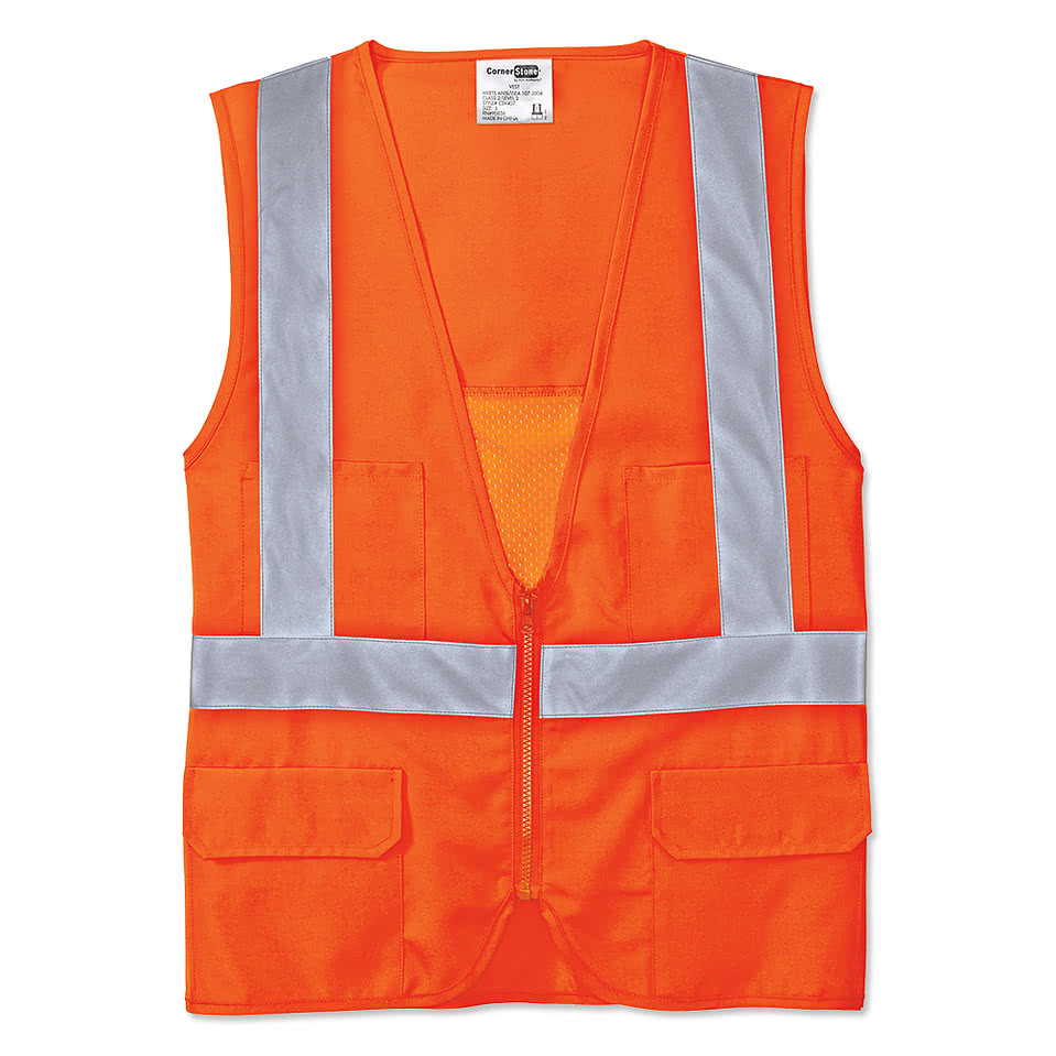 CornerStone Class 2 Mesh Back Safety Vest