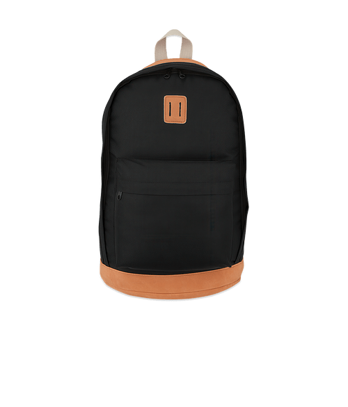 Nomad Backpack in Black with Brown