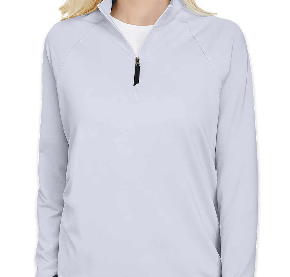 Devon & Jones Women's CrownLux Performance Quarter Zip Sweatshirt-default