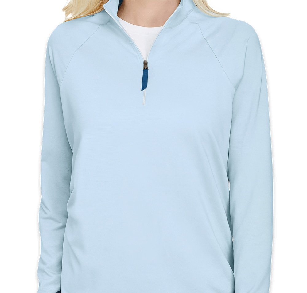 Devon & Jones Women's CrownLux Performance Quarter Zip Sweatshirt-default