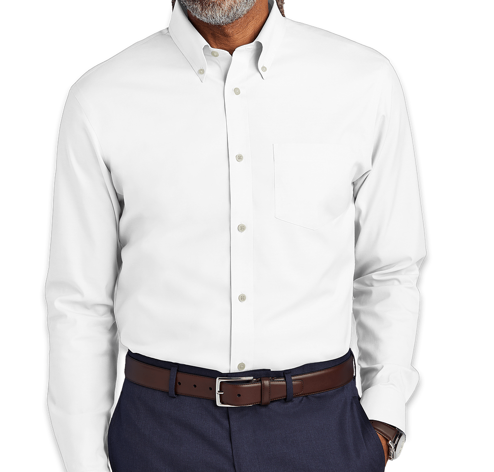Brooks Brothers Tall Wrinkle-Free Stretch Pinpoint Dress Shirt-default