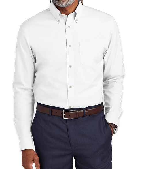 Custom Brooks Brothers Wrinkle-Free Stretch Pinpoint Dress Shirt - Design Dress  Shirts Online at CustomInk.com