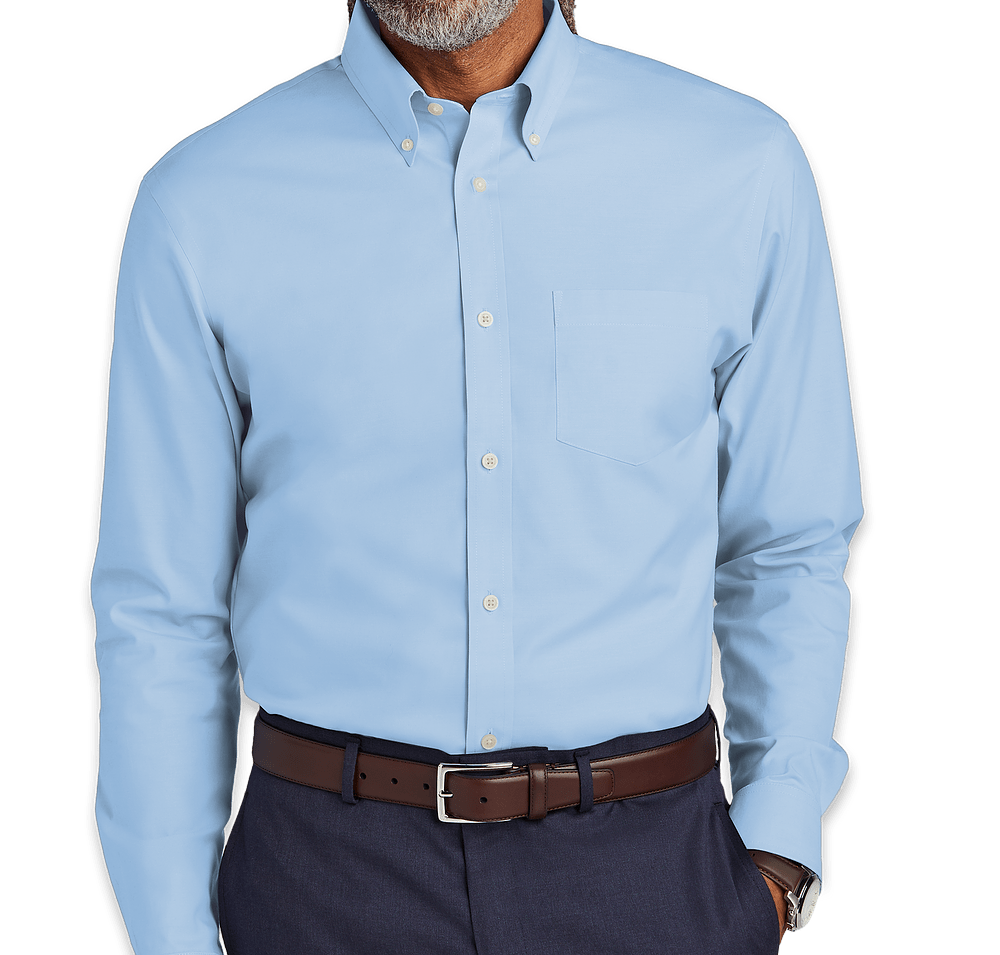Brooks Brothers Tall Wrinkle-Free Stretch Pinpoint Dress Shirt-default
