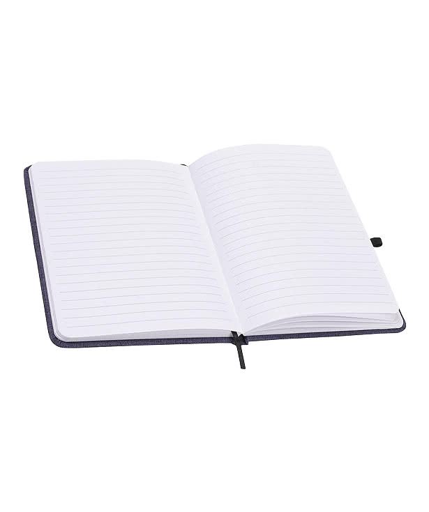 Twill Hard Cover Heathered Notebook