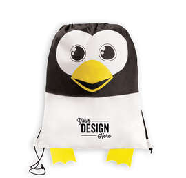 Paws N Claws Sport Drawstring Bag - Color: Penguin