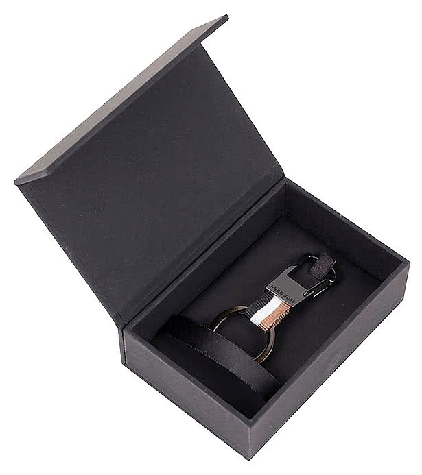 Hugo Boss Laser Engraved Iconic Keychain
