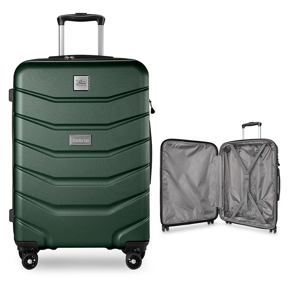 Laser Engraved Skyway Silverton 24" Hardside Check-In Expandable Suitcase