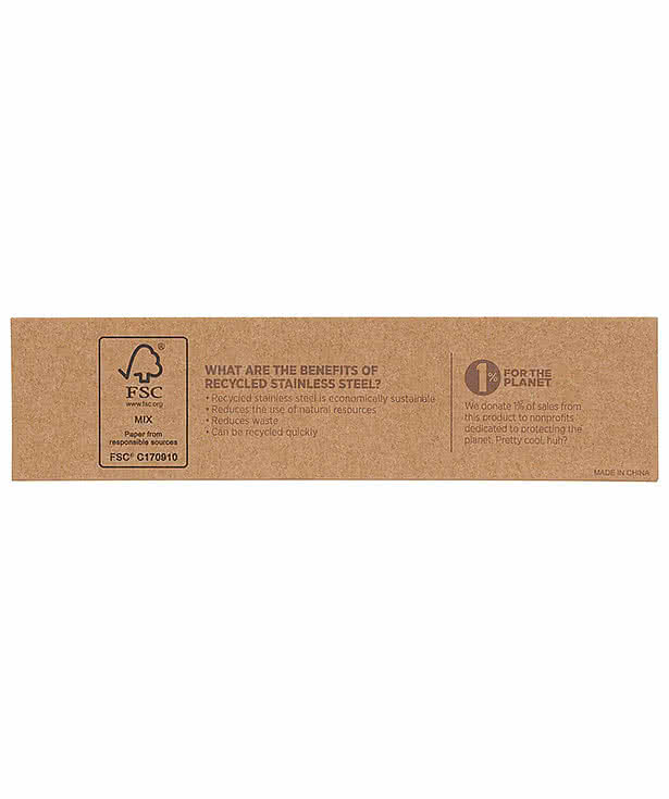 Laser Engraved Recycled Stainless Steel Ballpoint Pen (black ink)