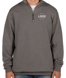 Charles River Crosswind Quarter Zip Sweatshirt - Embroidered