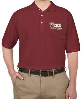 Devon & Jones Pima Pique Polo - Color: Burgundy