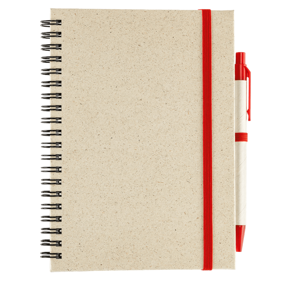 Prairie Fragrant Grass Recycled Spiral Notebook with Pen-default