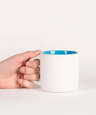 14 oz. Ceramic Two-Tone White Minolo Mug