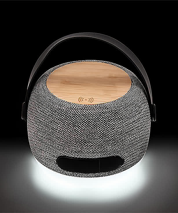 Recycled Light Up Hi-Fi Speaker and 15W Wireless Charging Pad