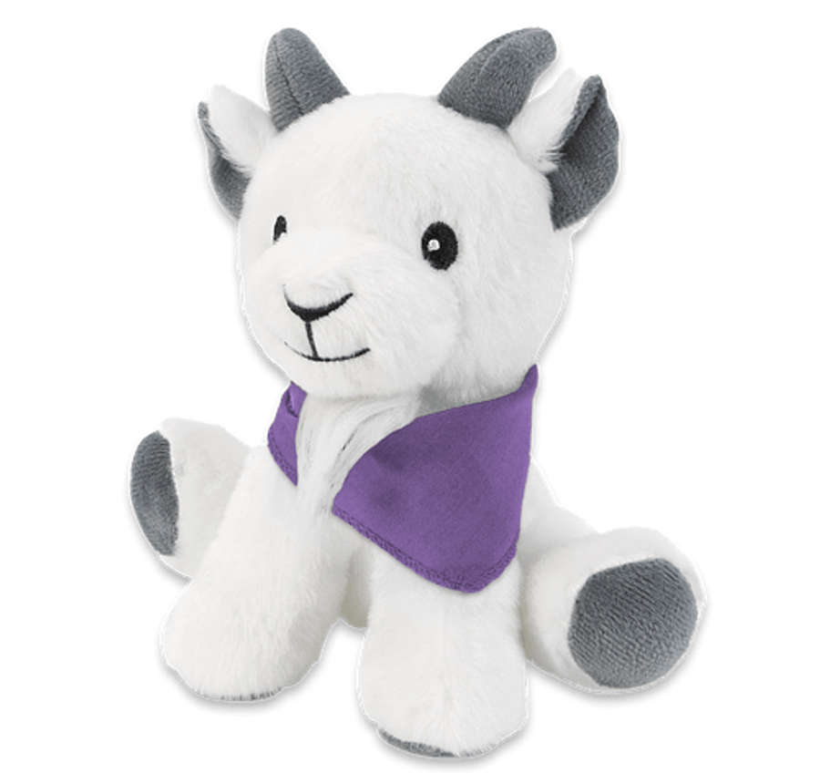6" Little Buddy Goat Plush Animal in Purple