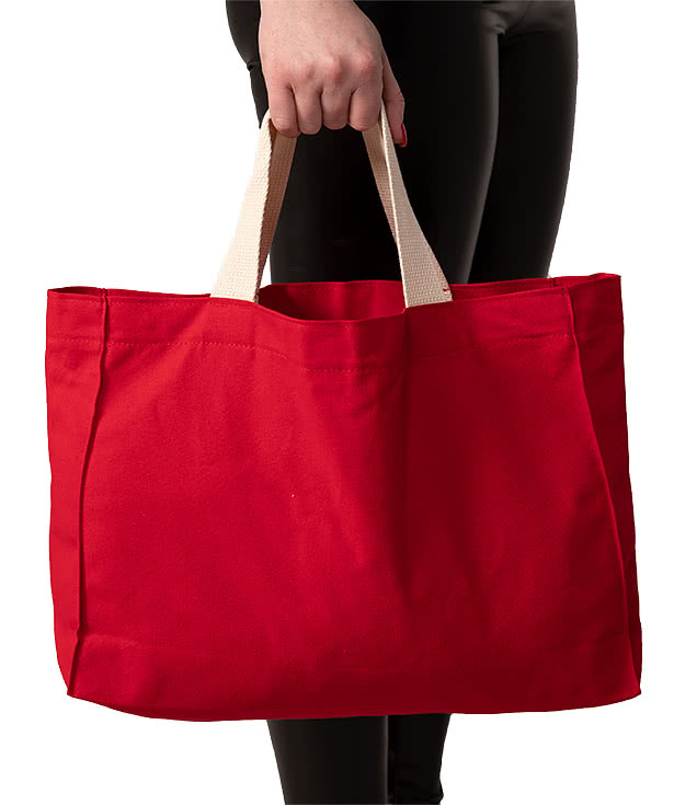Custom Bayside USA-Made Medium Gusseted 100% Cotton Canvas
